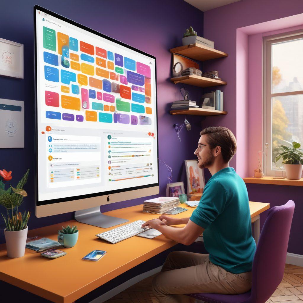 A vibrant illustration of a user interacting with a dynamic drag-and-drop interface on a digital workspace, showcasing colorful JavaScript framework icons like React, Vue, and Angular. The scene should include floating elements symbolizing user engagement, such as thumbs-up and chat bubbles, set against a sleek, modern background. super-realistic. vibrant colors. 3D.